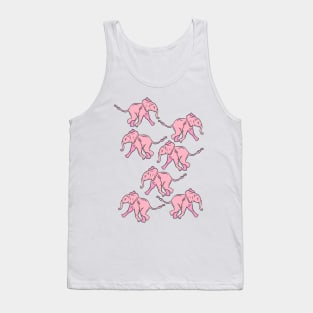 Pretty pink elephants Tank Top